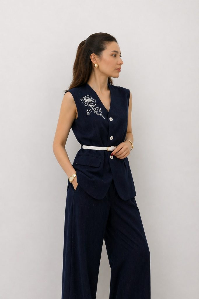 EKOL Rahat Kesim Pantolon 1228 - İNDİGO