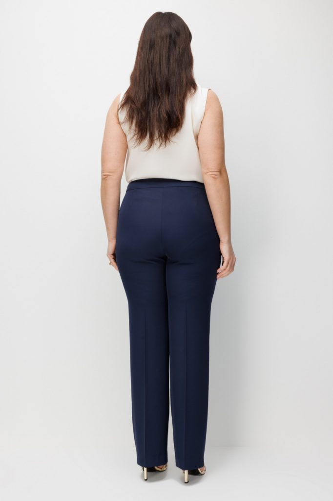 EKOL Ekol Bol Paça Krep Pantolon 1526 - Lacivert