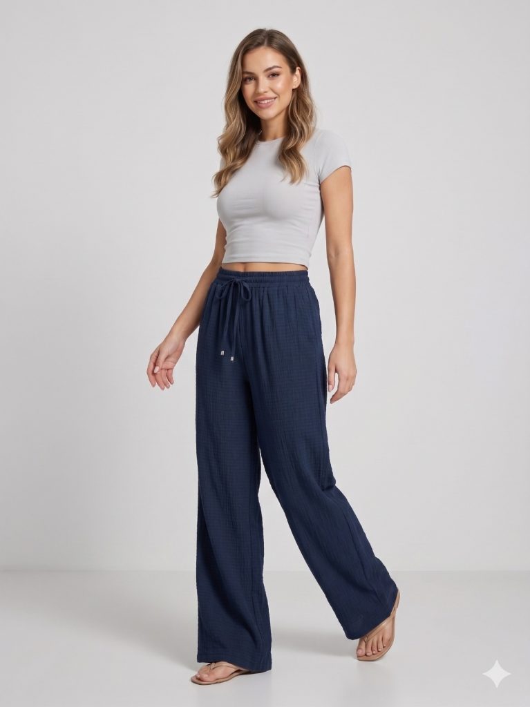 EKOL Rahat Kesim Pantolon 1584 - Lacivert