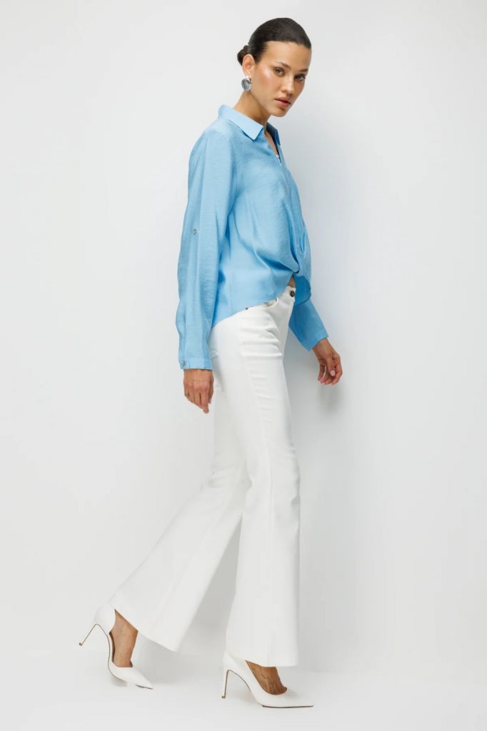 EKOL Beş Cep İspanyol Paça Pantolon 4034 - EKRU