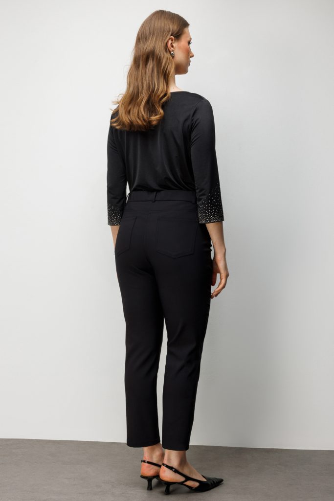 EKOL Beş Cep Dar Paça Pantolon 4036 - Siyah