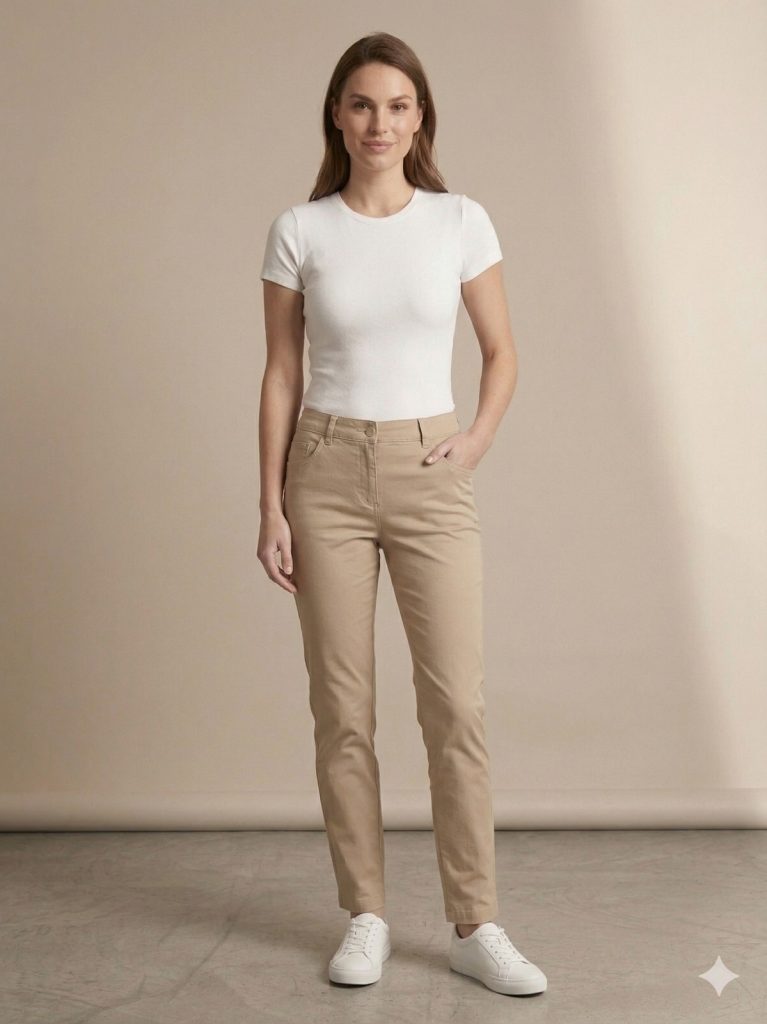 EKOL Yan Cepli Dar Paça Pamuklu Pantolon  4098 - Lacivert