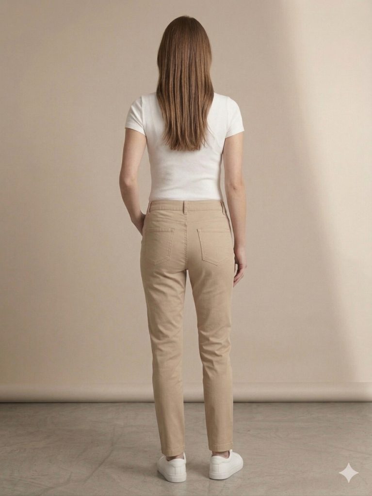 EKOL Yan Cepli Dar Paça Pamuklu Pantolon 4098 - KUM