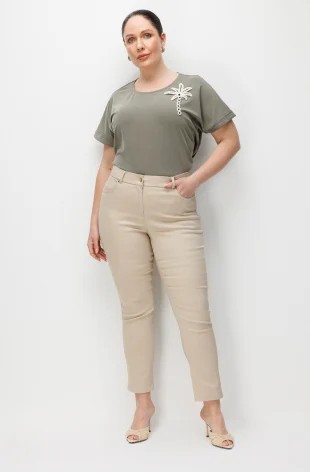 EKOL Dar Paça Likralı Pantolon 4100 - Lacivert