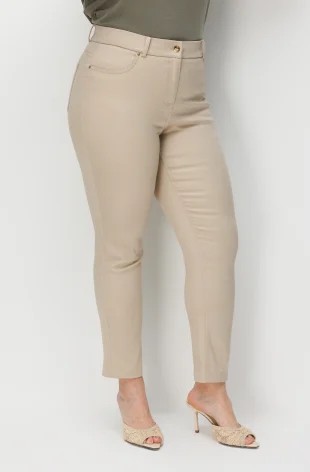 EKOL Dar Paça Likralı Pantolon 4100 - KUM