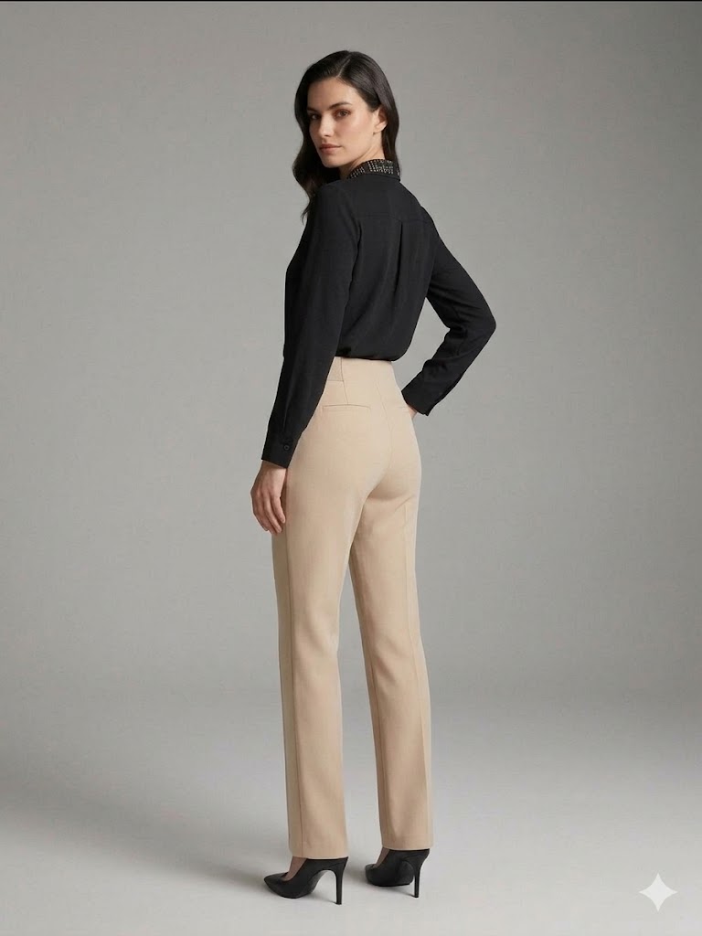 EKOL Yanı Lastikli Pantolon 4164 - BEJ