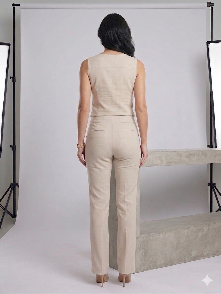 EKOL Beli Lastikli Pantolon 4174 - TAŞ