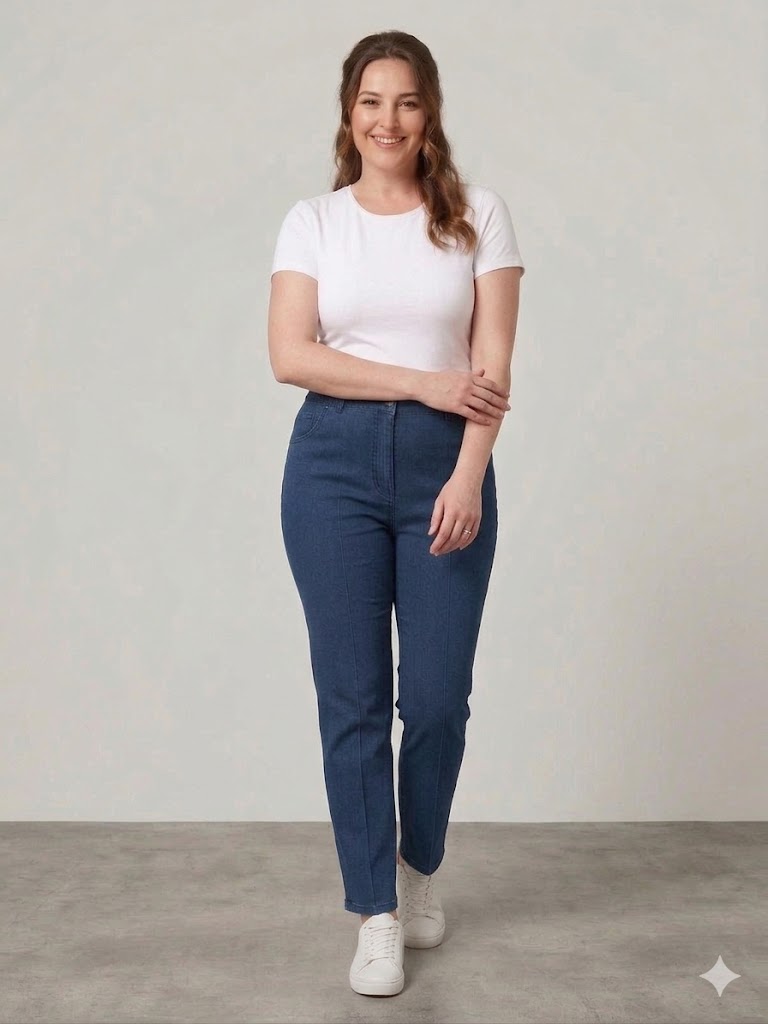 ERCAN AKDENİZ Boru Paça Pantolon 6002 - MAVİ