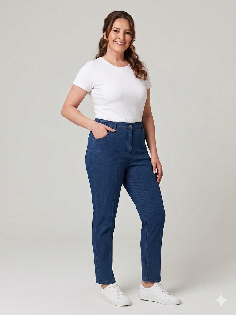 ERCAN AKDENİZ Boru Paça Pantolon 6002 - MAVİ