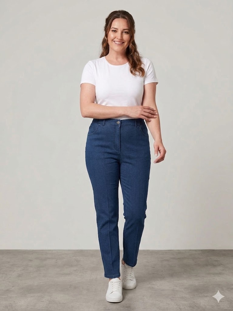 ERCAN AKDENİZ Boru Paça Pantolon 6002 - MAVİ