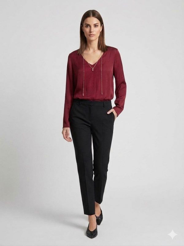 EXPLOSİON Kendinden Aksesuar Detaylı Bluz 18859