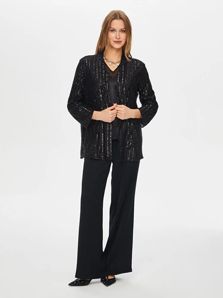 FAİK SÖNMEZ Payet Abiye Ceket 002 - Siyah