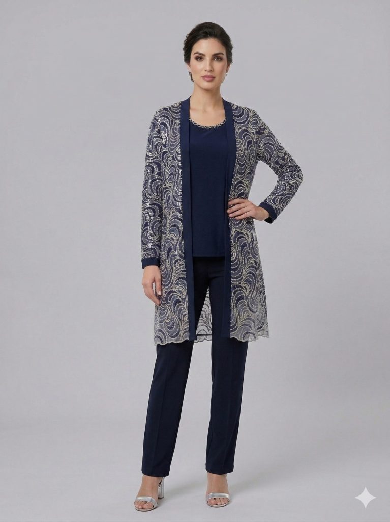 FEMİNA Pul İşlemeli 2'Li Takım 64686 - Lacivert