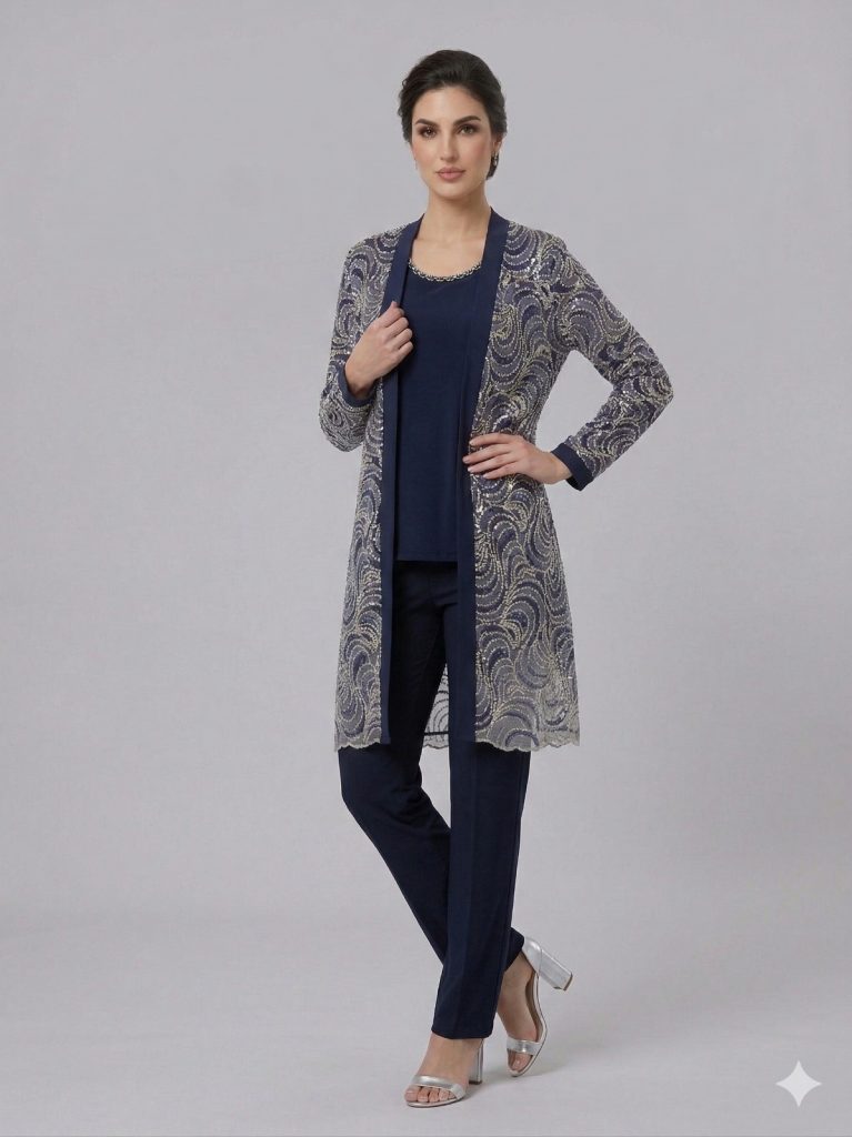 FEMİNA Pul İşlemeli 2'Li Takım 64686 - Lacivert