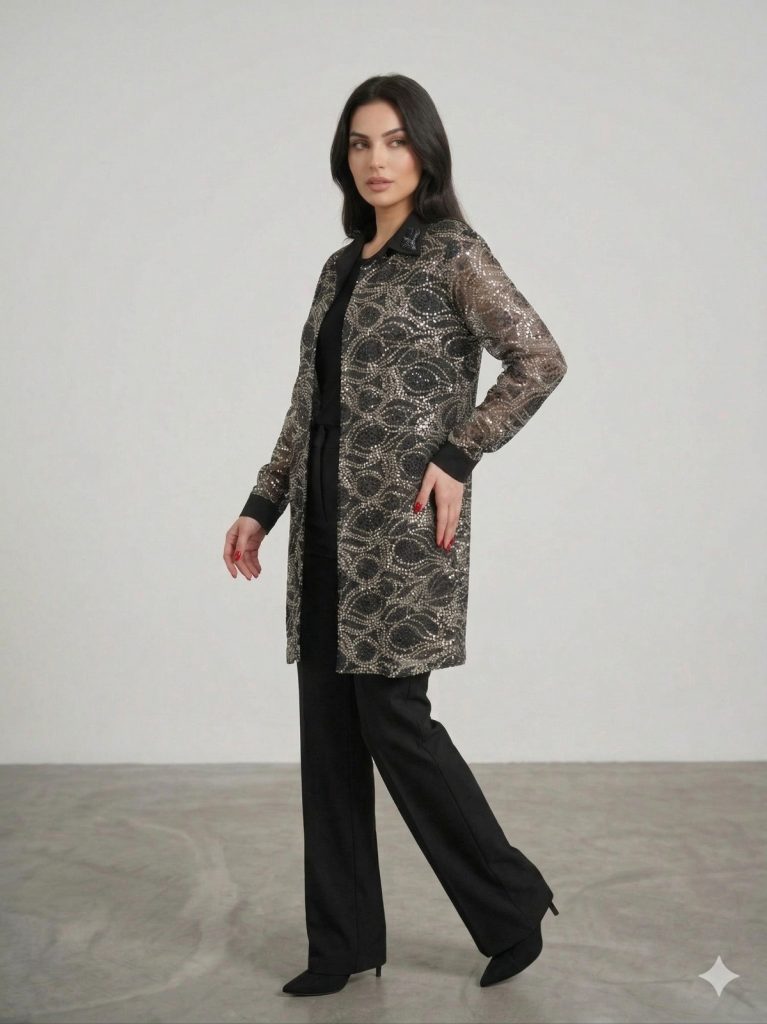 FEMİNA 2'Li İç Bluzlu Takım 64687 - Siyah