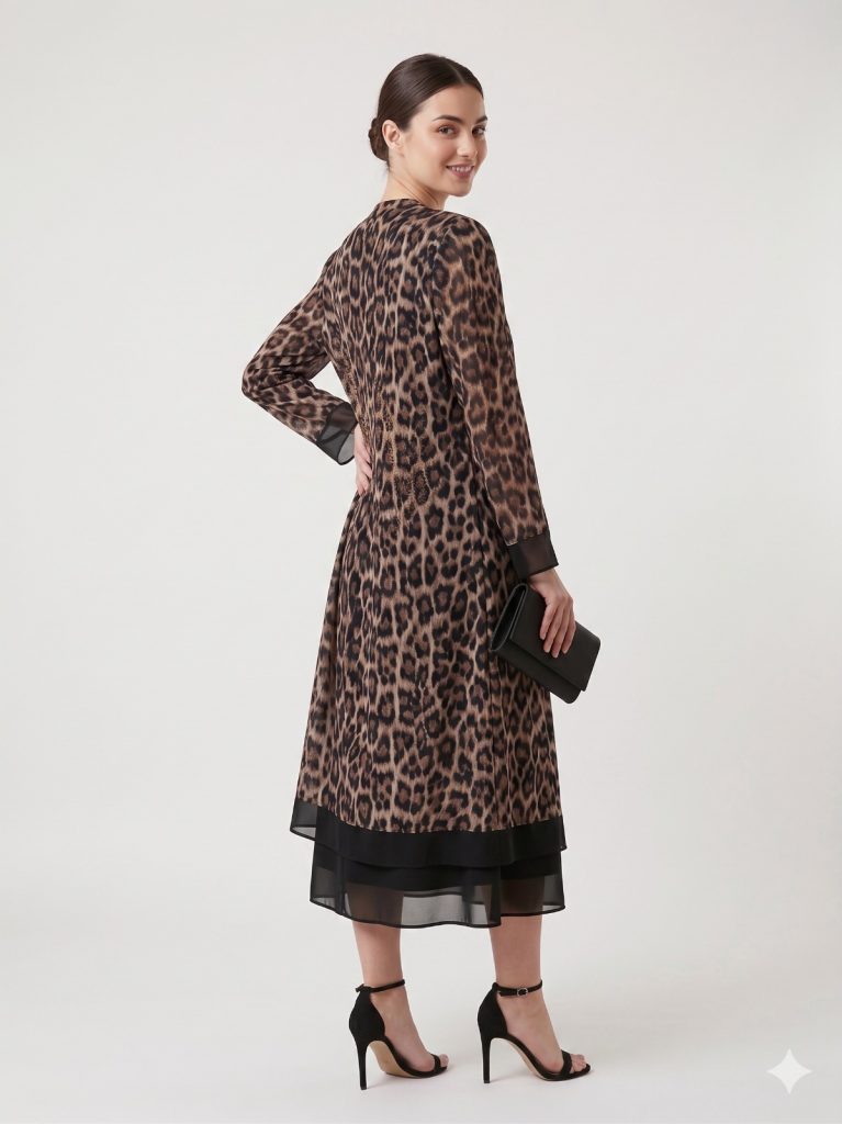 FEMİNA Leopar Desenli 2'Li Takım 64747 - kahve