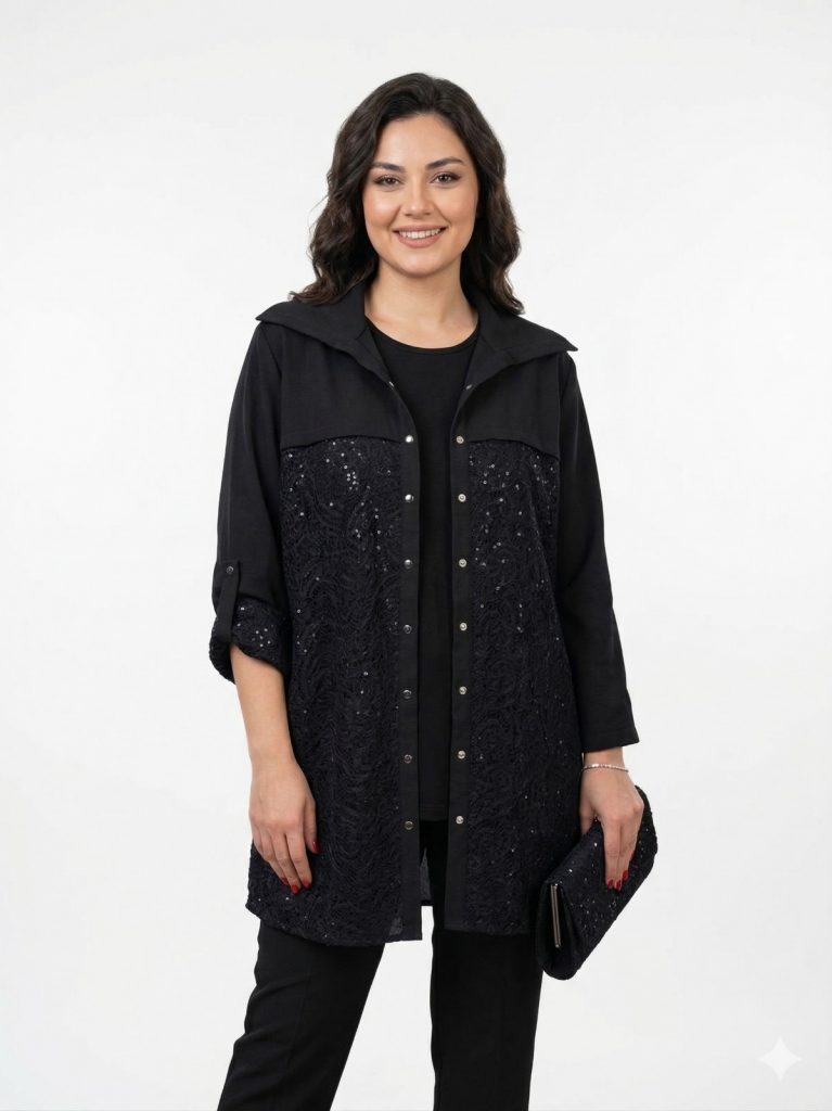 FEMİNA  Önü Pullu 3'lü Takım  64860 - Siyah