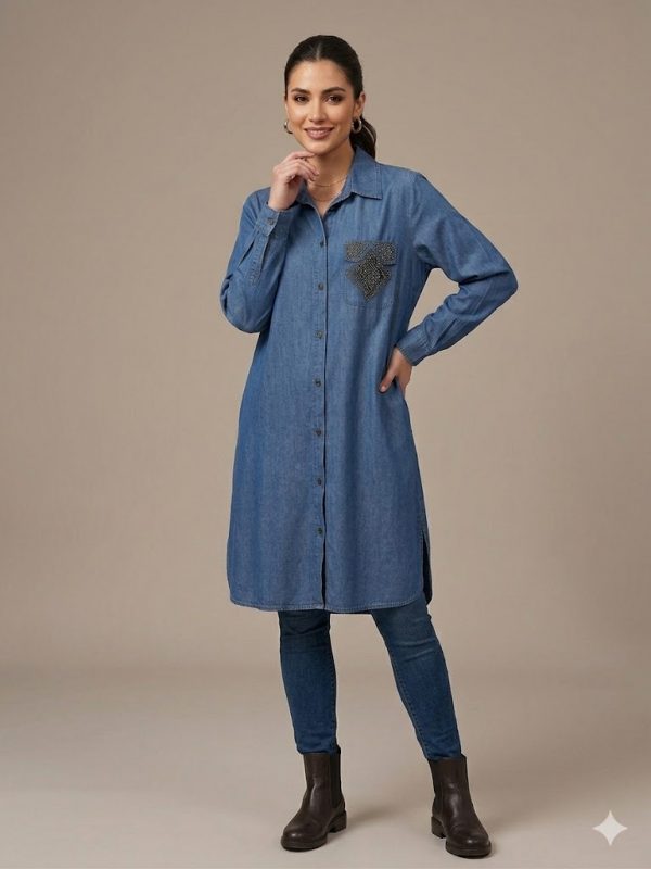 FEMİNA Boncuk İşlemeli Tunik 64037