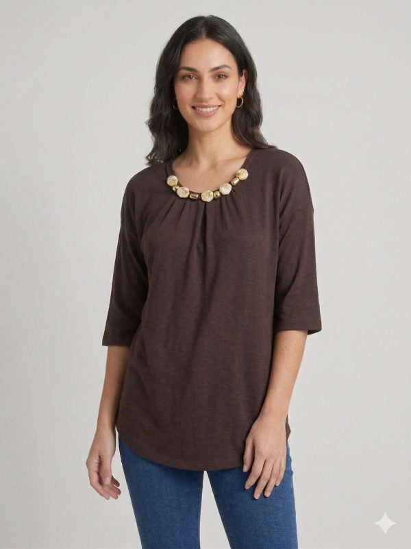 FEVER Salaş Kısa Kollu Bluz 14033