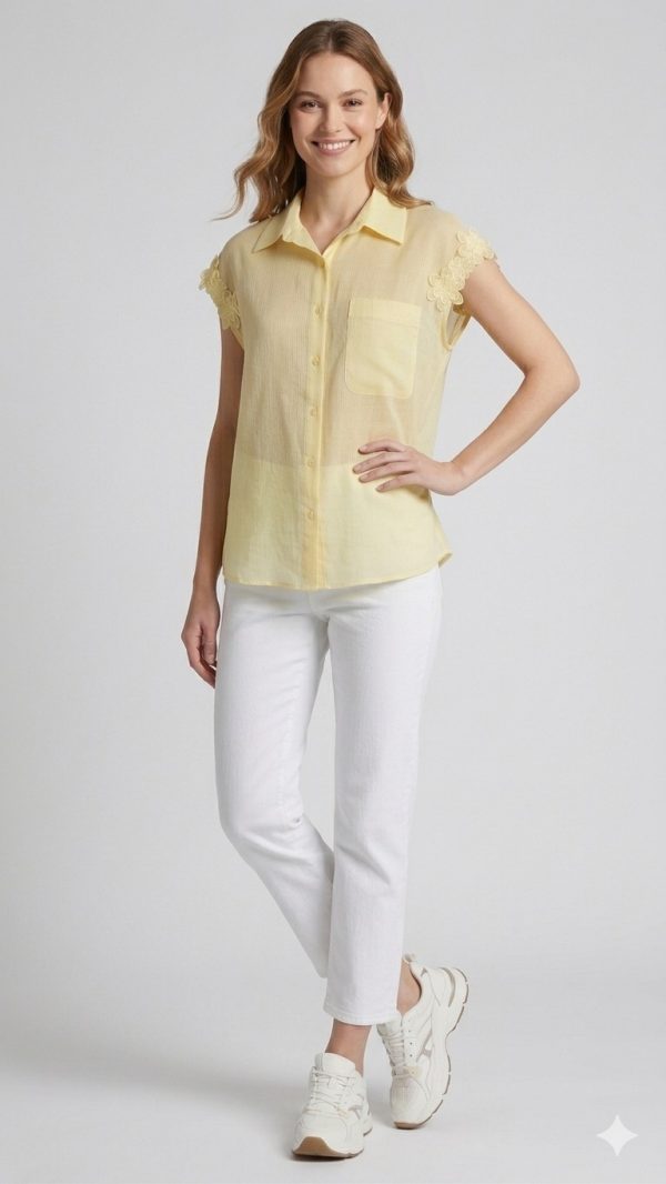 FEVER Kolları Çiçekli Bluz 7023