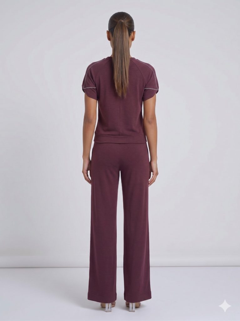 FEVER Beli Lastkili Rahat Kesim Pantolon 12037 - Mor