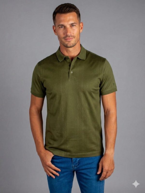 FORMENTİ Fit Desenli Merserize Tişört  1622