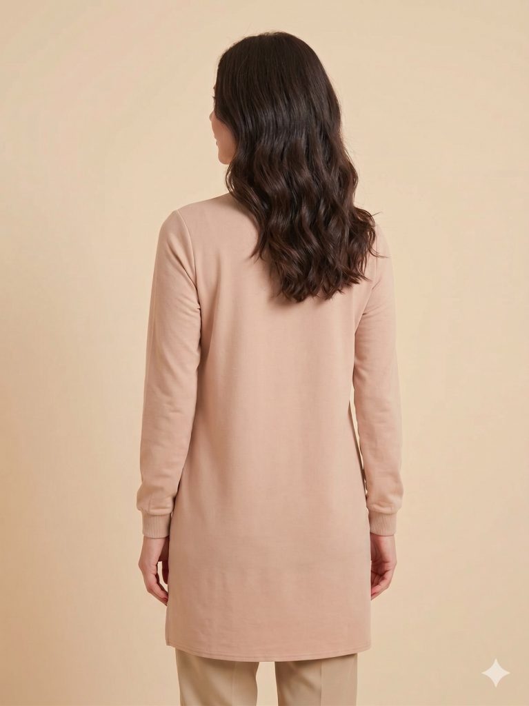 GHİSA Lastik Yakalı Tunik 4761 - BEJ