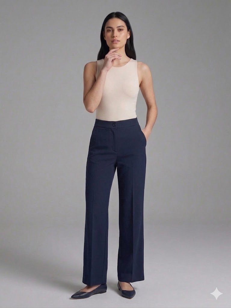 GİLDA Beli Lastikli Pantolon 30041 - Lacivert