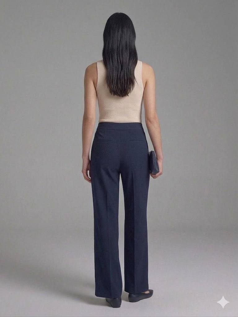 GİLDA Beli Lastikli Pantolon 30041 - Lacivert