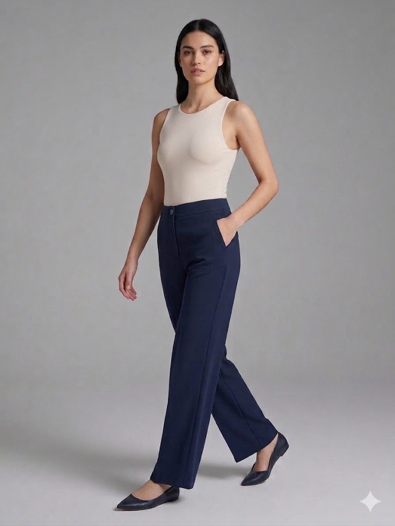 GİLDA Beli Lastikli Pantolon 30041 - Lacivert