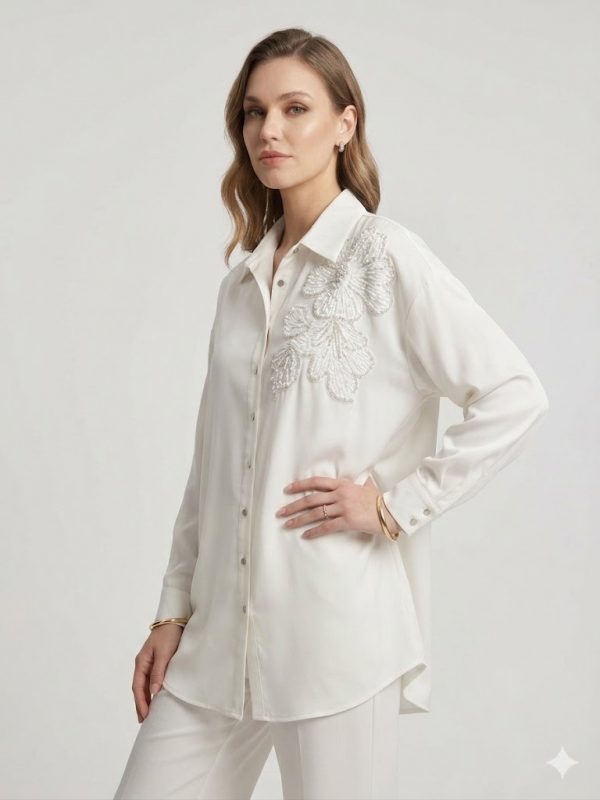 GİLDA Taş İşlemeli Detaylı Gömlek 40142