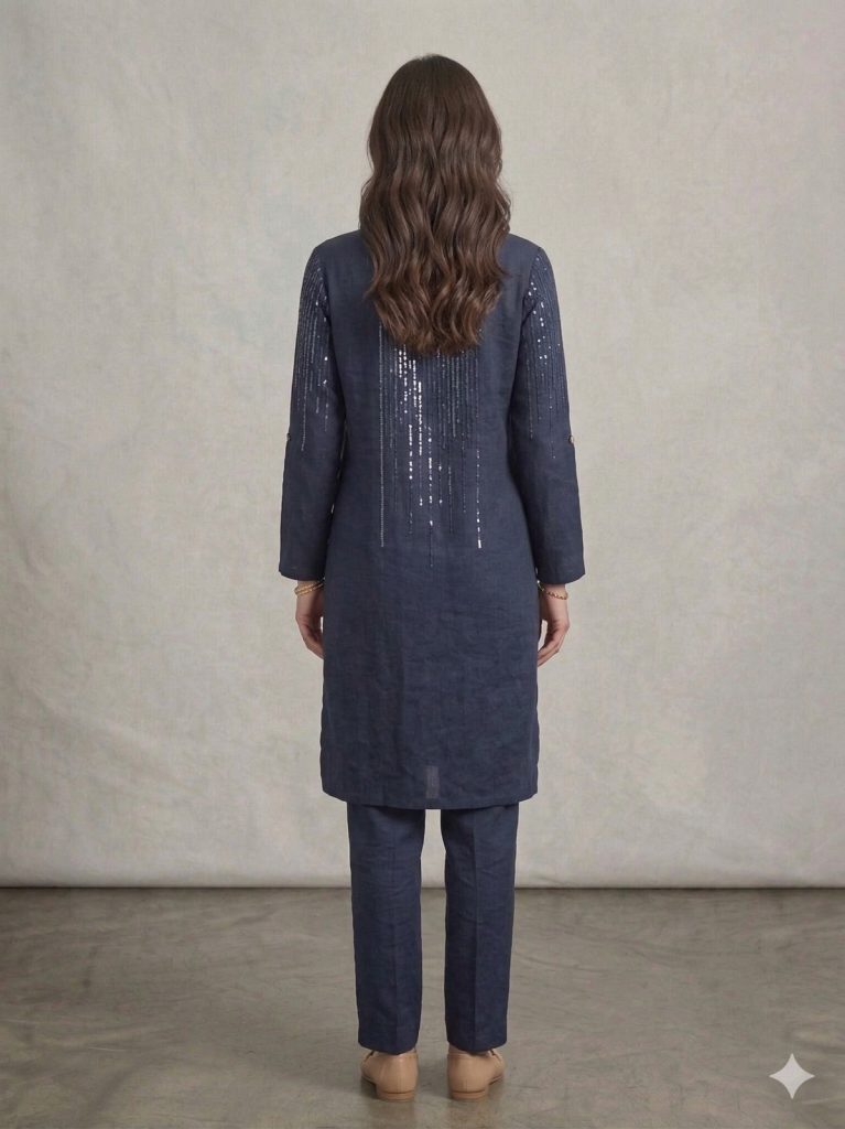 GİLDA Pul İşlemeli Kapuşonlu Tunik 40271