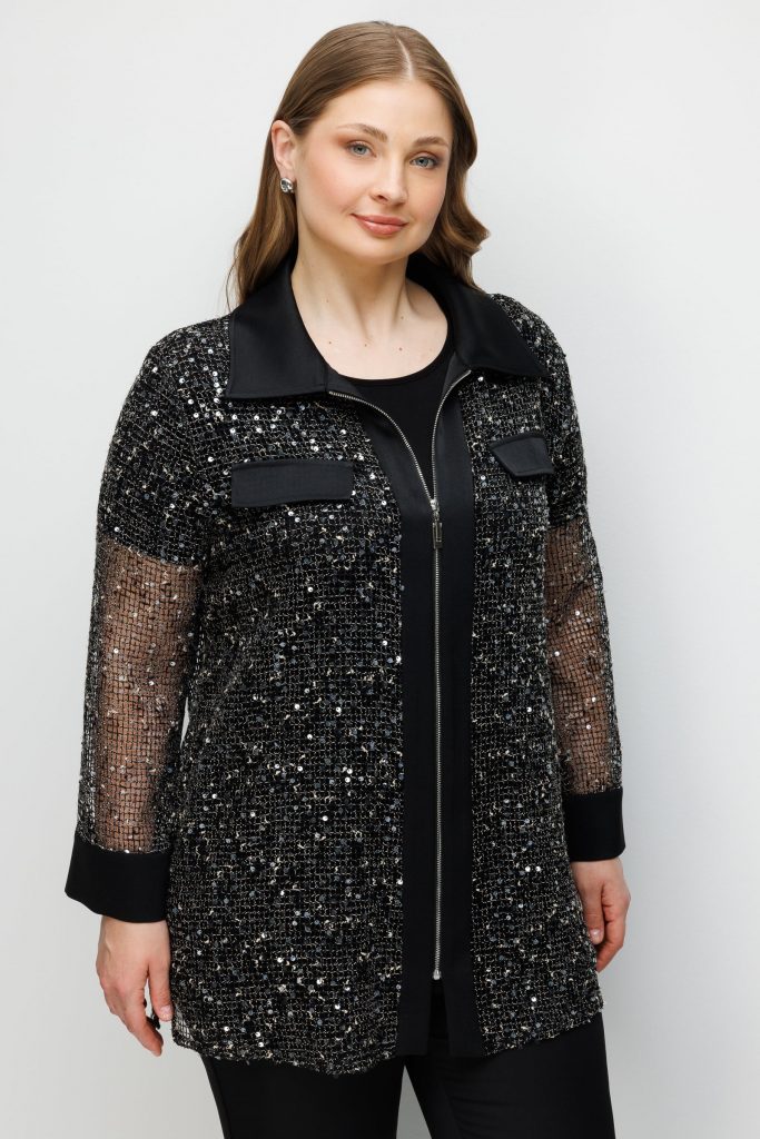 GİLDA Cep Kapaklı Pullu Fileli İç Bluzlu Tunik 40367