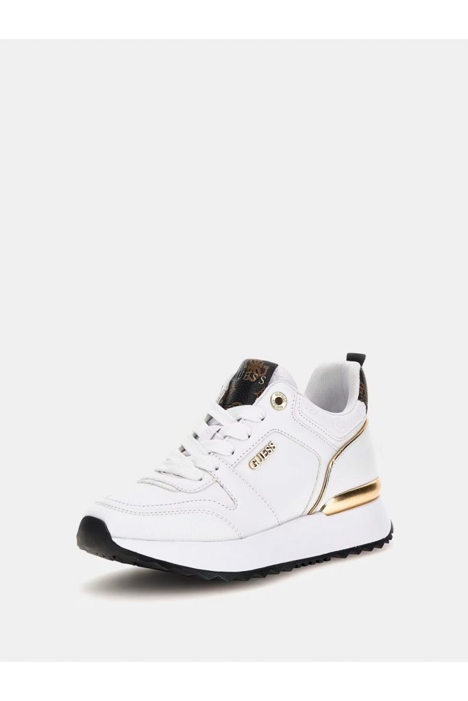 GUESS Kaddy Logo Detaylı Sneaker FL8DDYELE12 - Beyaz