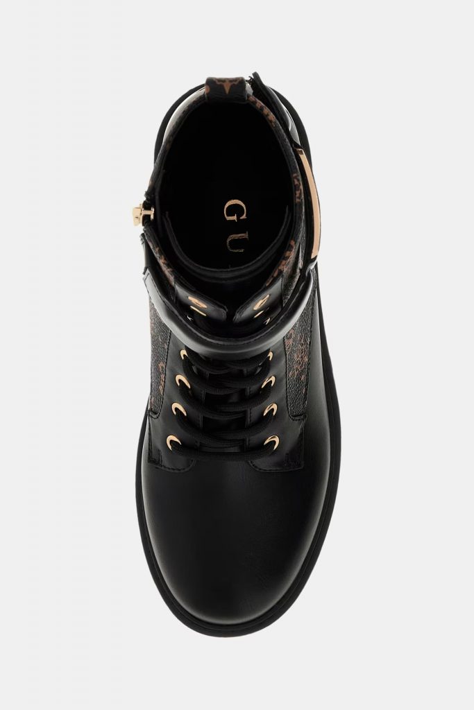 GUESS Orando 4G Ve Peony Logolu Postal Bot FLTORAFAL10 - SİYAH-KAHVE