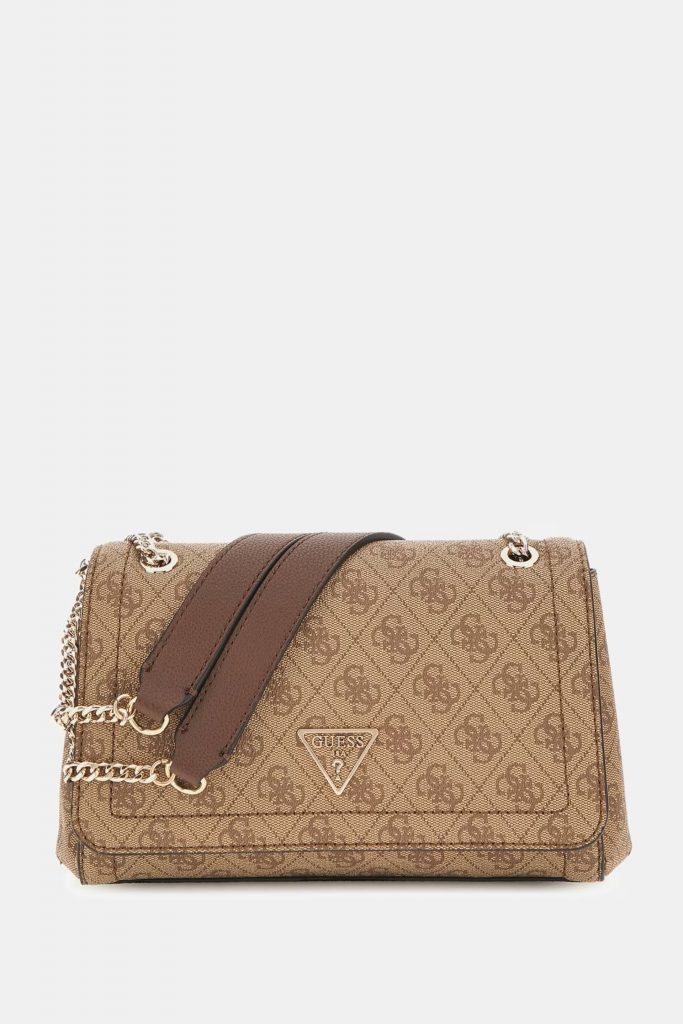 GUESS  Noelle 4G Logolu Mini Çapraz Çanta HWBG9672210 - Latte