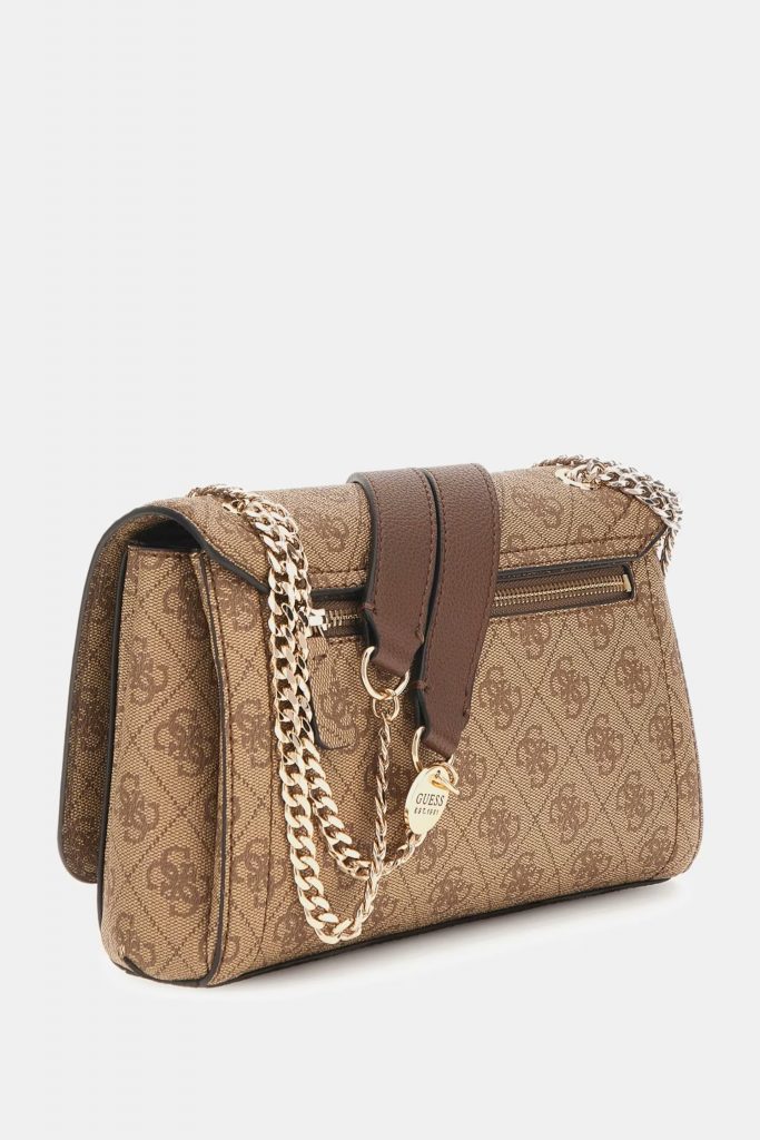 GUESS  Noelle 4G Logolu Mini Çapraz Çanta HWBG9672210 - Latte