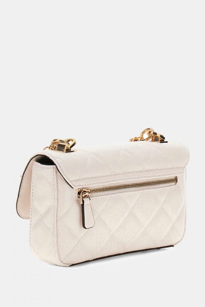 GUESS Libby Crossbody Çanta HWGG9912200 - EKRU