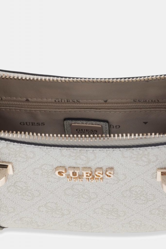 GUESS Leona Logo Omuz Çantası HWSG9917180 - kemik