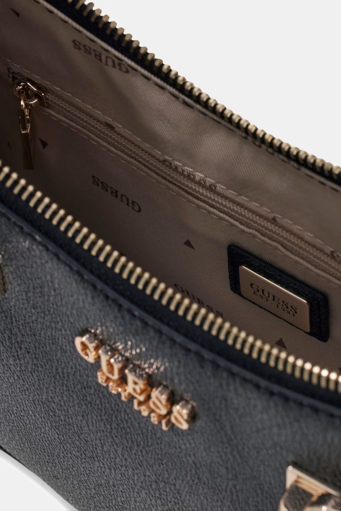GUESS Leona Logo Omuz Çantası HWSG9917180 - ANTRASİT