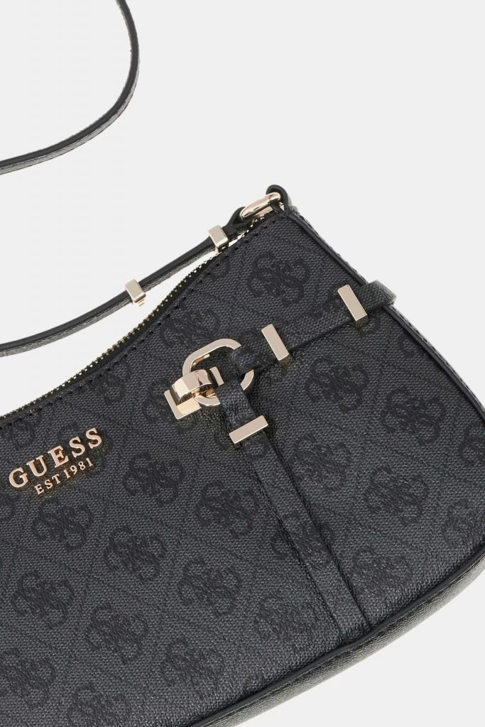 GUESS Leona Logo Omuz Çantası HWSG9917180 - ANTRASİT
