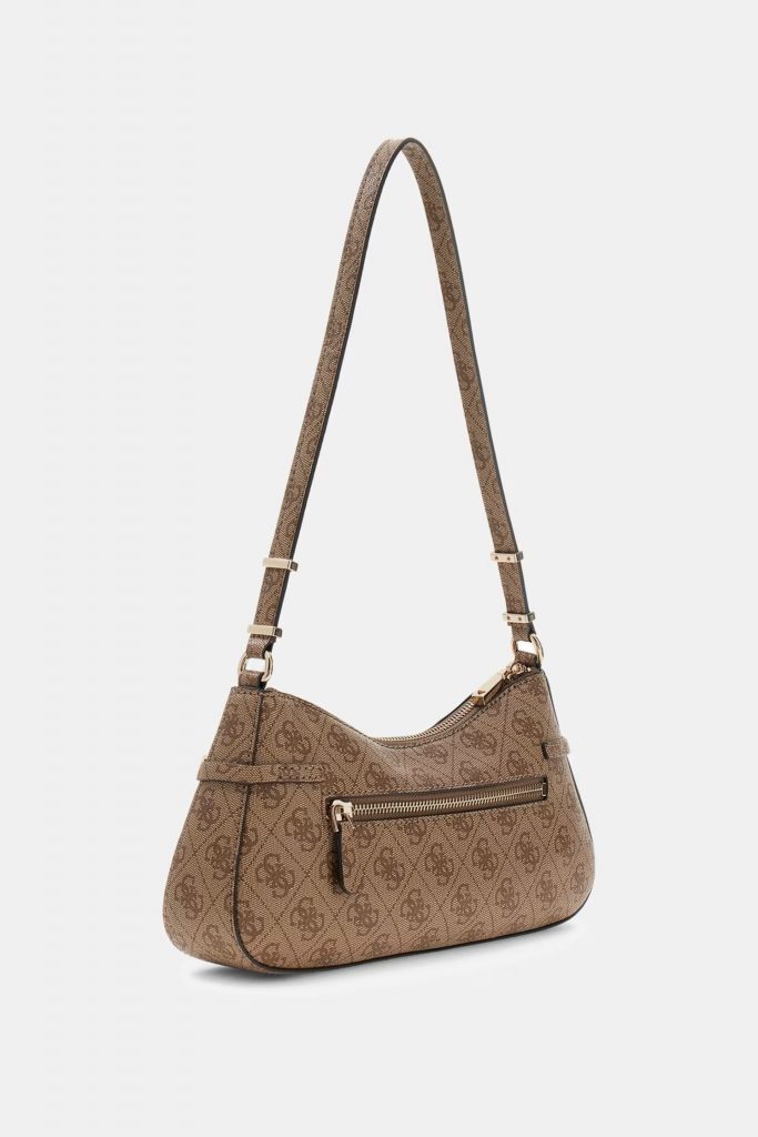 GUESS Leona Logo Omuz Çantası HWSG9917180 - Latte