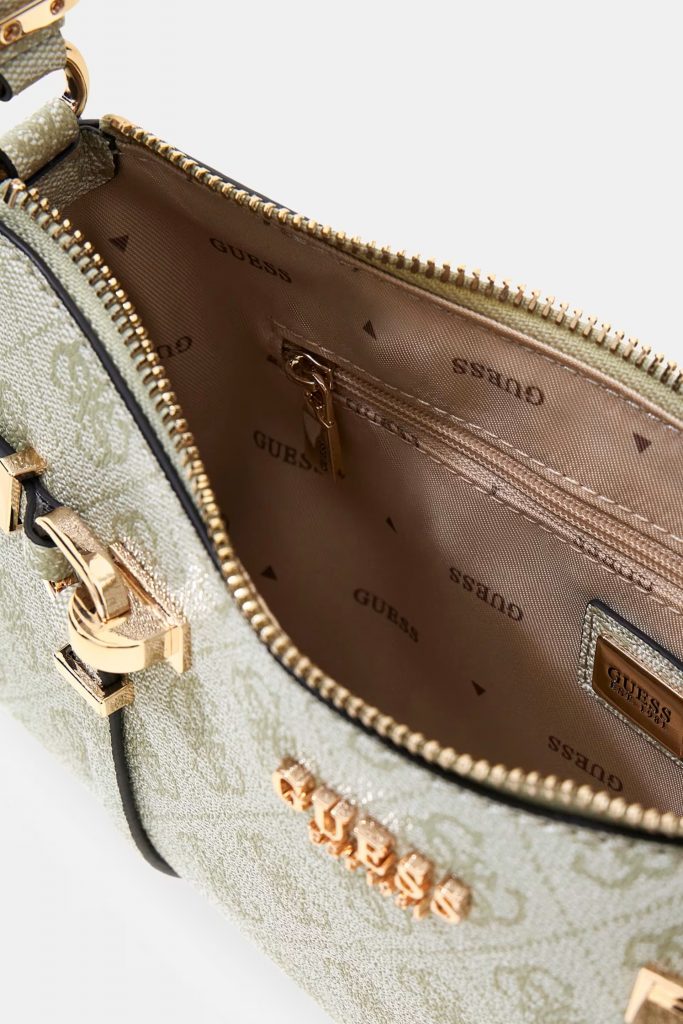 GUESS Leona Logo Omuz Çantası HWSG9917180 - YEŞİL