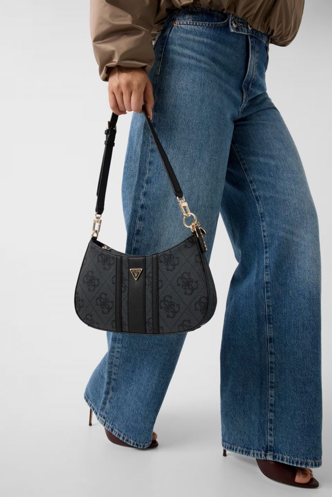 GUESS Noelle Omuz Çantası HWSS9672180 - ANTRASİT