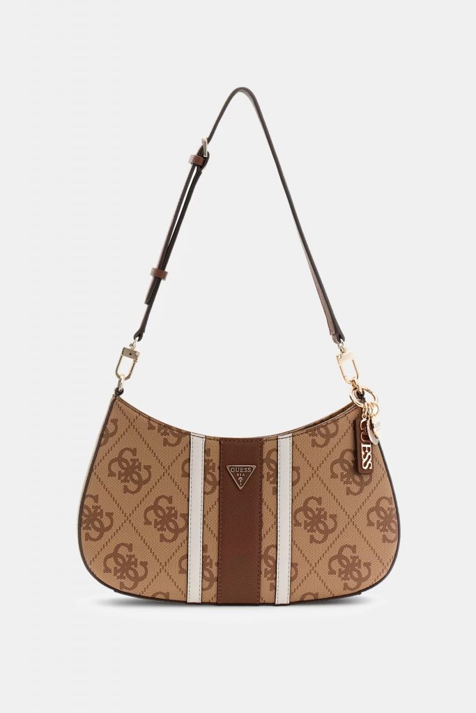 GUESS Noelle Omuz Çantası HWSS9672180 - Latte