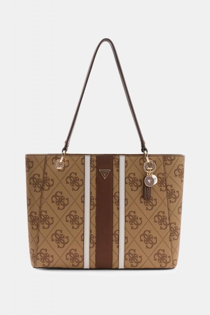 GUESS Noelle Shopper Çanta HWSS9672250 - Latte