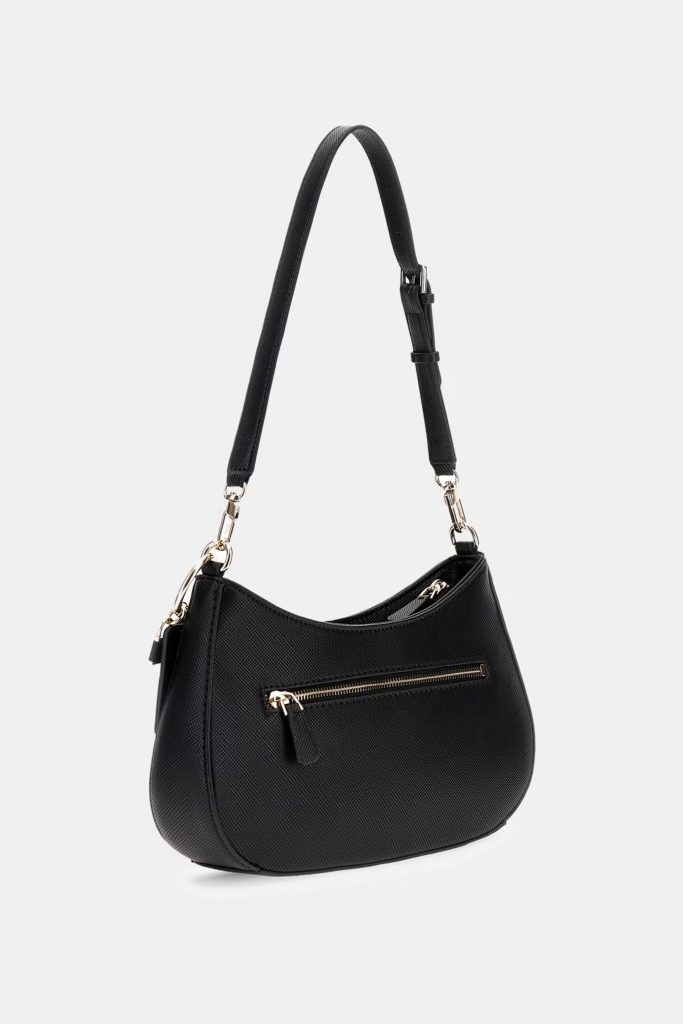 GUESS Noelle Saffiano Omuz Çantası HWZG9672180 - Siyah