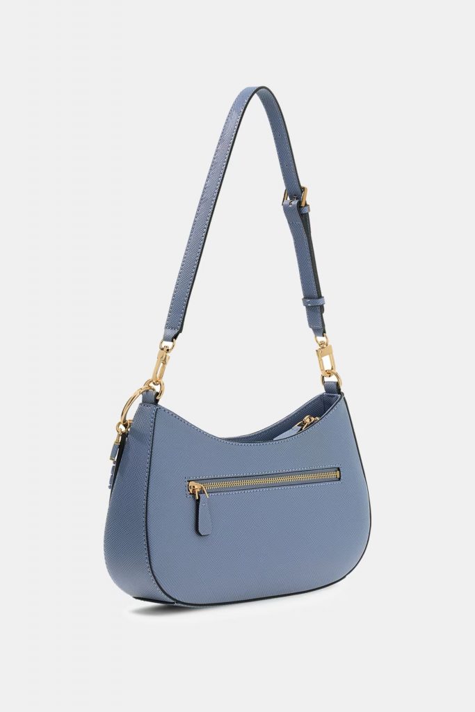 GUESS Noelle Saffiano Omuz Çantası HWZG9672180 - MAVİ