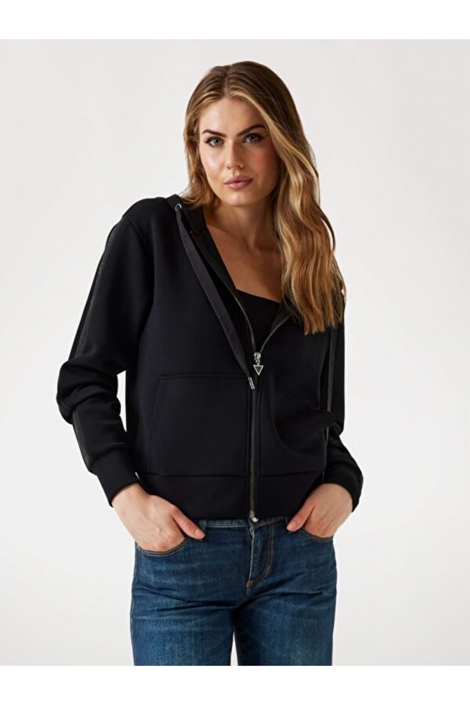 GUESS SWEAT W5YQ05KBYE2 - Siyah