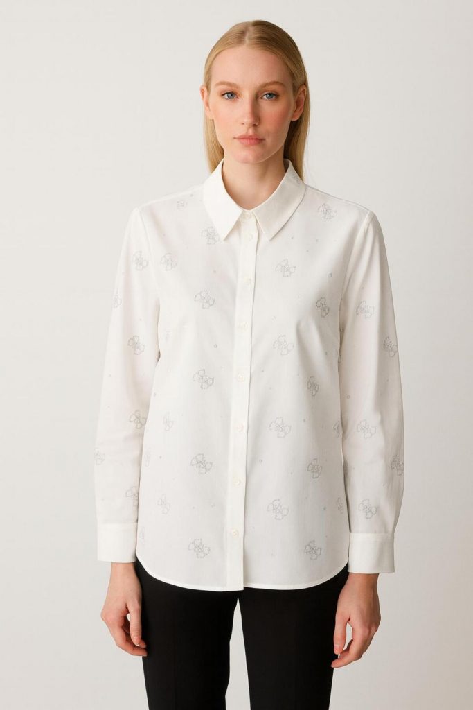 GUESS Triko Gömlek  W5BH80W2982 - Beyaz